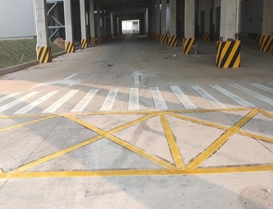 渭南渭南厂区道路标线施工